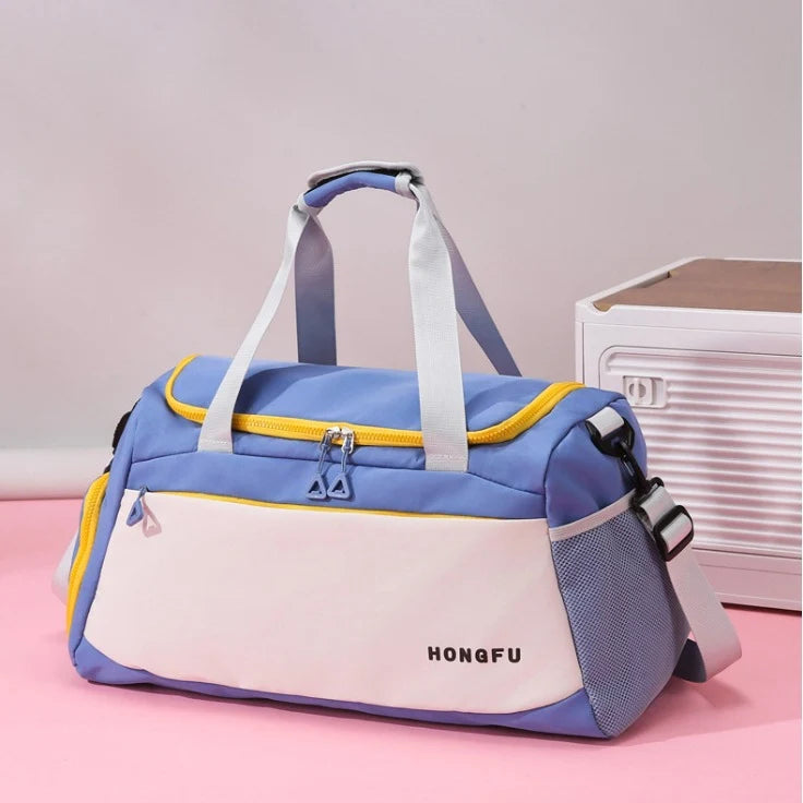 Duffel Bag Water-Resistant Multiple Pockets & Detachable Shoulder Strap