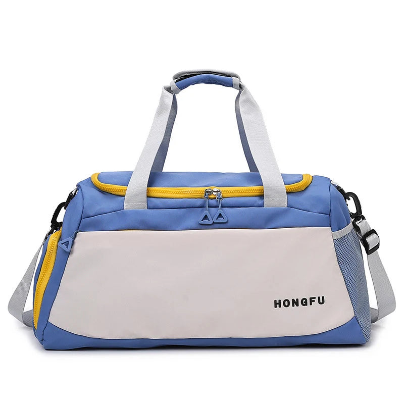 Duffel Bag Water-Resistant Multiple Pockets & Detachable Shoulder Strap