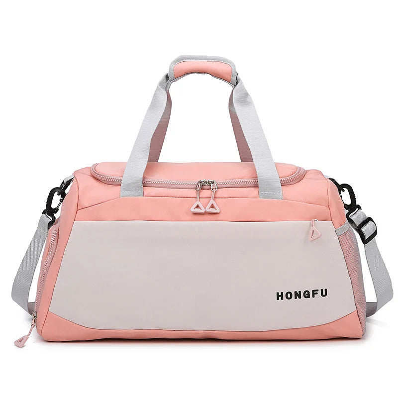 Duffel Bag Water-Resistant Multiple Pockets & Detachable Shoulder Strap