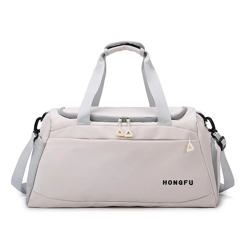 Duffel Bag Water-Resistant Multiple Pockets & Detachable Shoulder Strap