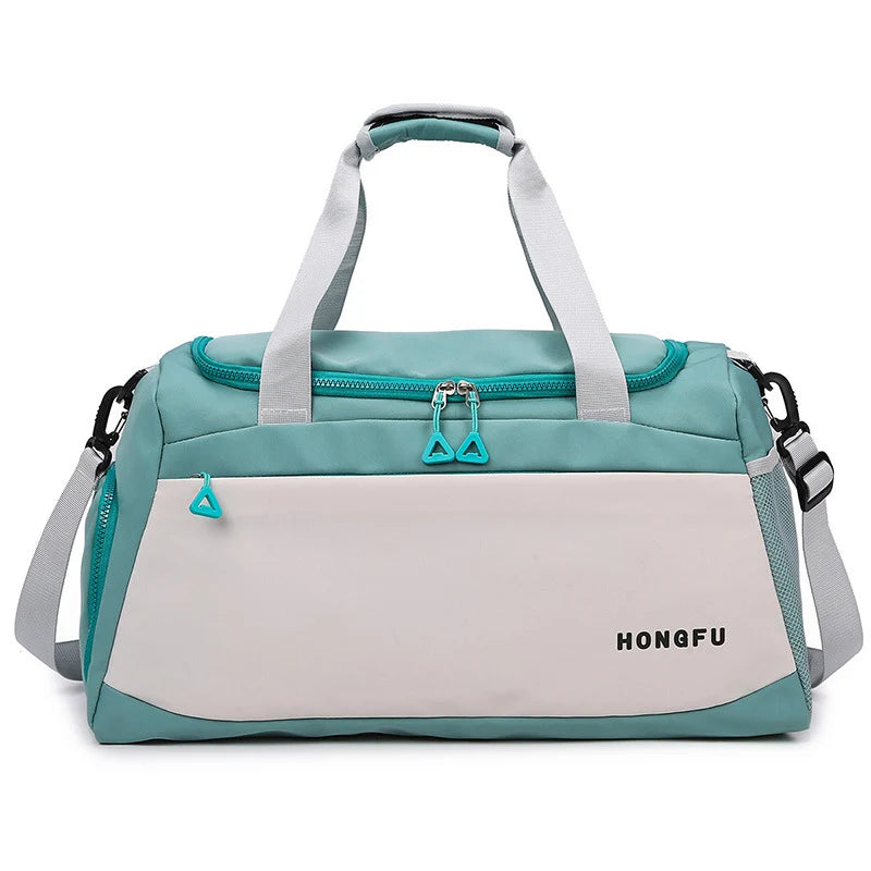 Duffel Bag Water-Resistant Multiple Pockets & Detachable Shoulder Strap