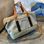 Duffel Bag Water-Resistant Multiple Pockets Padded Handles