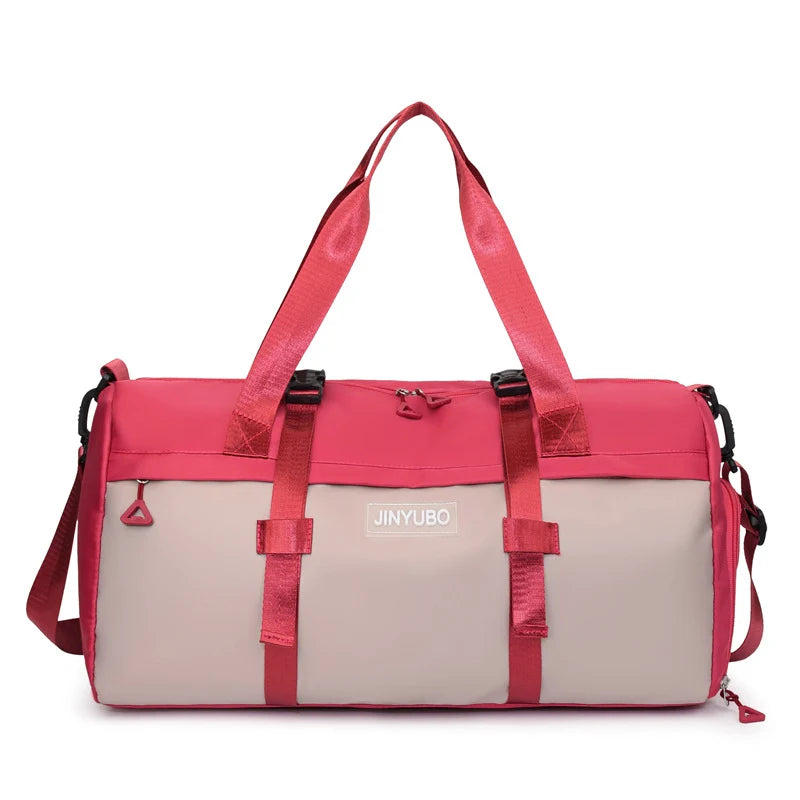 Duffel Bag Water-Resistant Nylon Padded Straps & Dual Handles