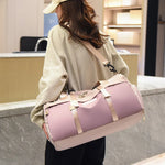 Duffel Bag Water-Resistant Nylon Padded Straps & Dual Handles