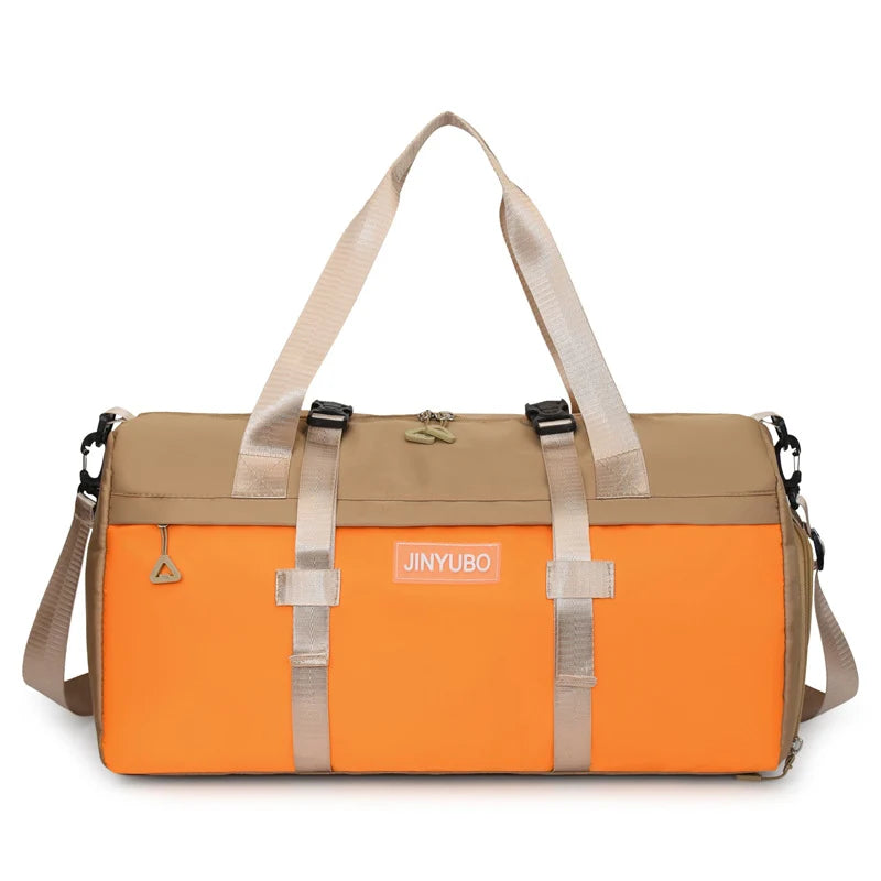 Duffel Bag Water-Resistant Nylon Padded Straps & Dual Handles
