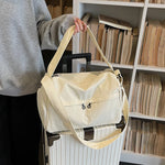 Duffle Bag Compact Stowable Water-Resistant Polyester Multiple Pockets