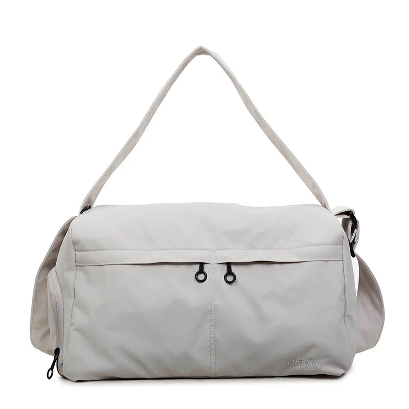 Duffle Bag Compact Stowable Water-Resistant Polyester Multiple Pockets