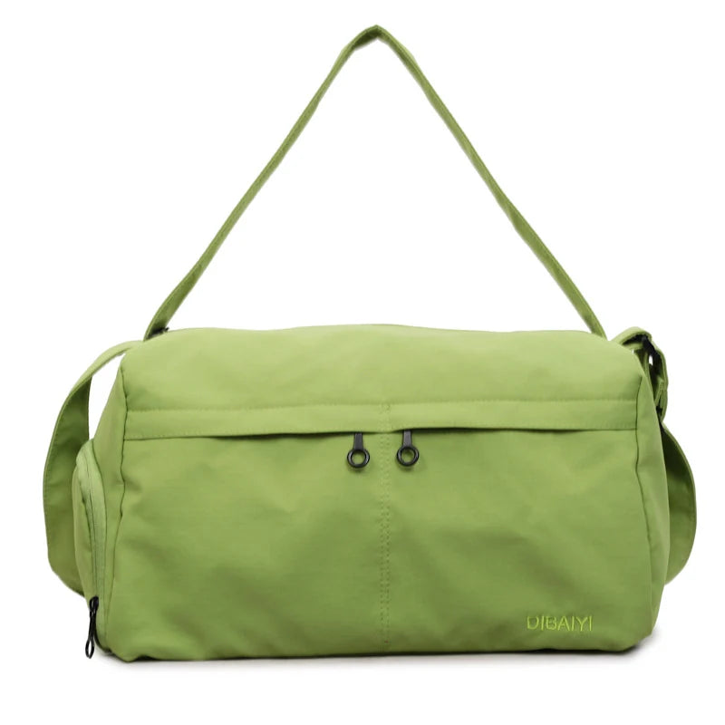 Duffle Bag Compact Stowable Water-Resistant Polyester Multiple Pockets
