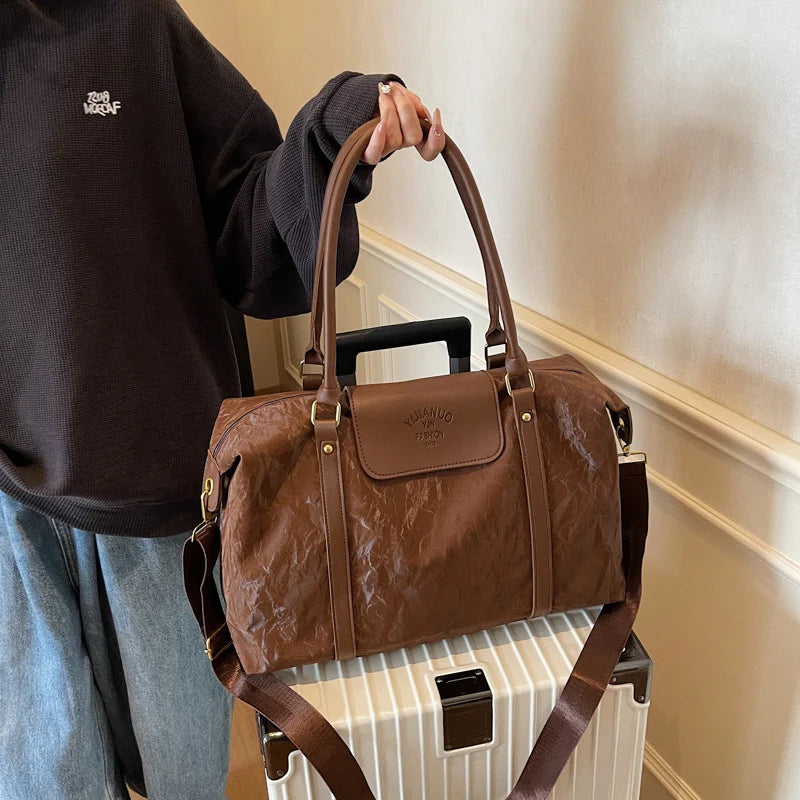 Duffle Bag Compression Sides Durable Fabric & Adjustable Strap