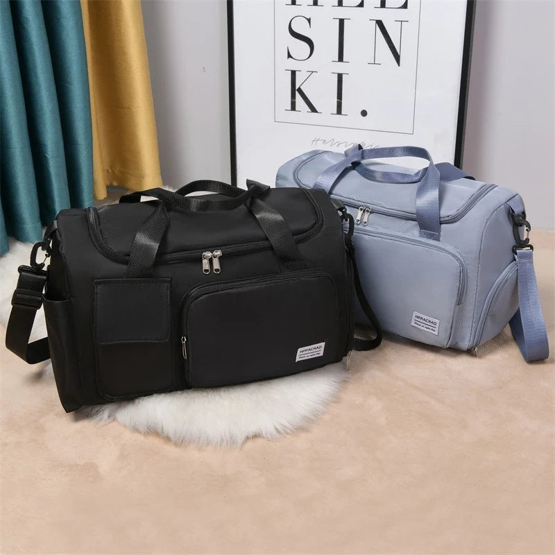 Duffle Bag Large Capacity & Multiple Compartments Water-Resistant Fabric