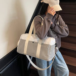 Duffle Bag Multi-Compartment & Shoe Pocket Durable Fabric