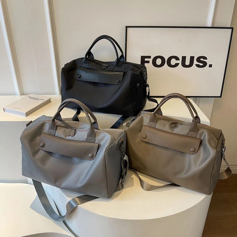 Duffle Bag Multi-Compartment Water-Resistant Adjustable Straps & Top Handles