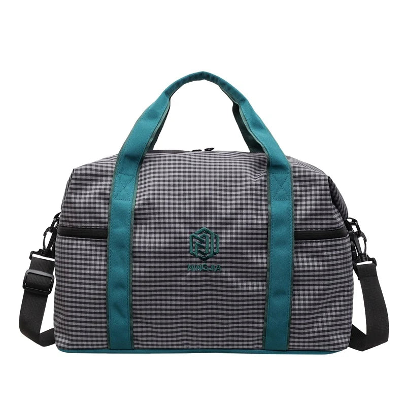 Duffle Bag Multi-Pocket Weather-Resistant Adjustable Strap & Handles