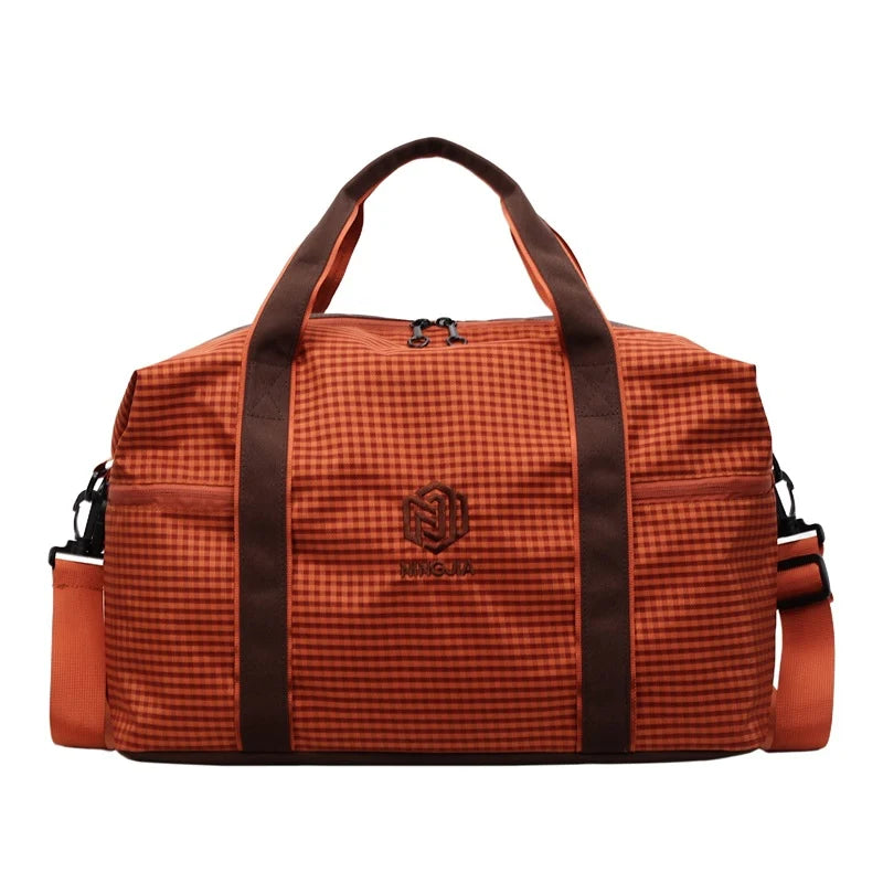 Duffle Bag Multi-Pocket Weather-Resistant Adjustable Strap & Handles