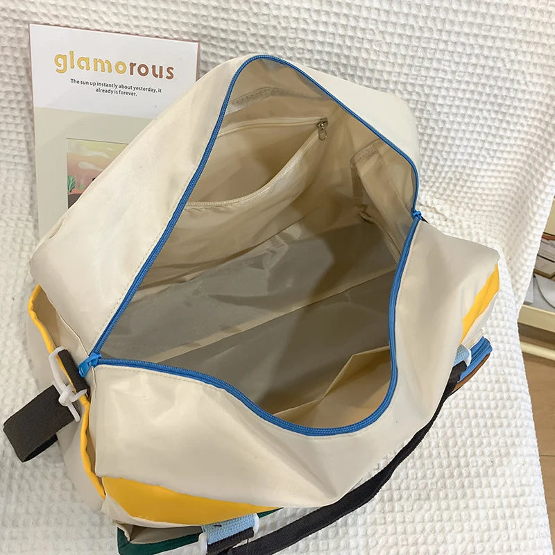 Duffle Bag Spacious Multi-Pocket Detachable Strap & Soft Handles