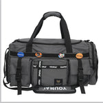 Duffle Bag Water-Resistant Fabric Adjustable Straps & Multiple Pockets