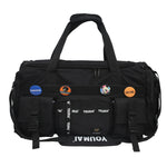 Duffle Bag Water-Resistant Fabric Adjustable Straps & Multiple Pockets