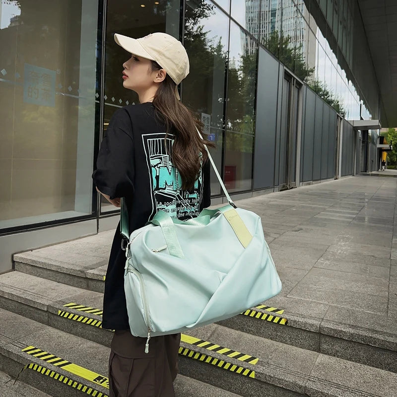 Duffle Bag Water-Resistant Multi-Compartment Shoe Pocket