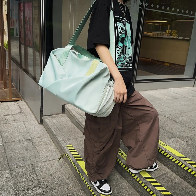 Duffle Bag Water-Resistant Multi-Compartment Shoe Pocket