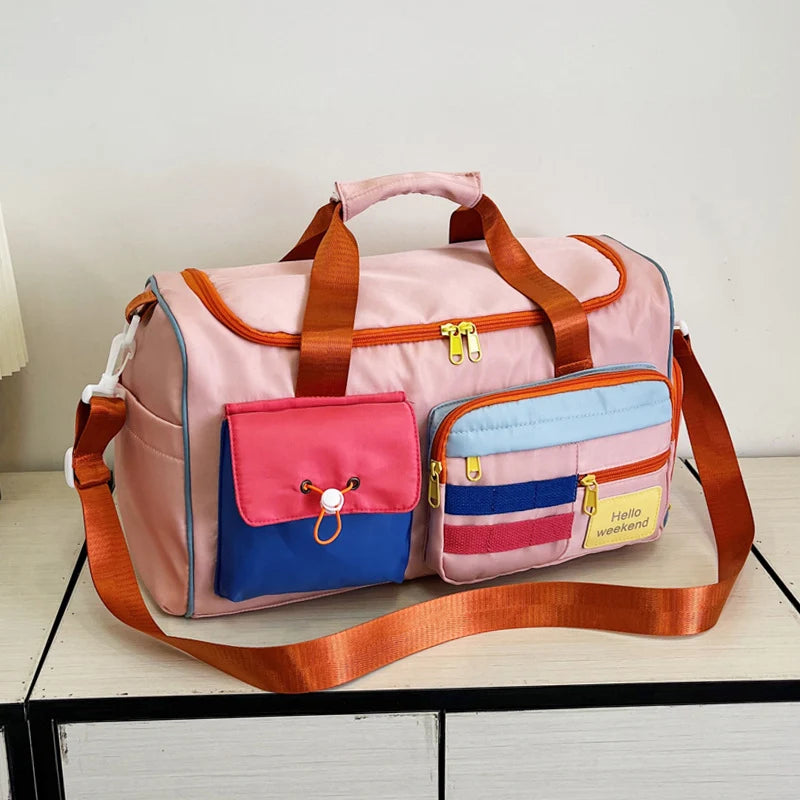 Duffle Bag Water-Resistant Multiple Pockets