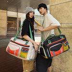 Duffle Bag Water-Resistant Multiple Pockets & Adjustable Shoulder Strap