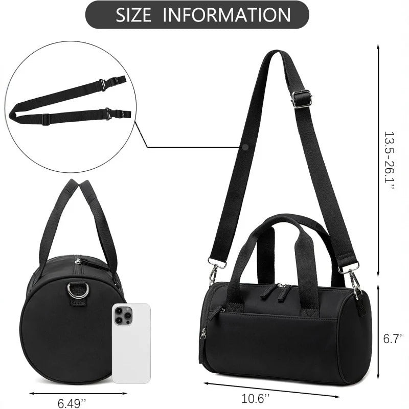 Duffle Bag Water-Resistant Padded Handles & Adjustable Strap