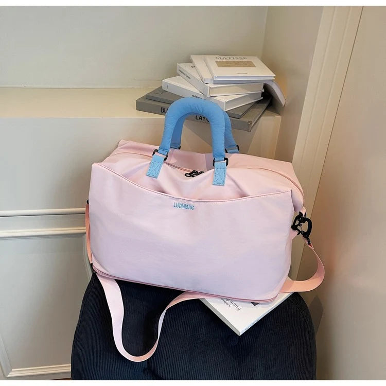 Duffle Bag Water-Resistant Padded Handles & Detachable Shoulder Strap
