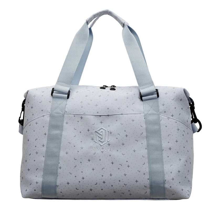 Duffle Bag Water-Resistant Shoe Compartment & Ergonomic Straps