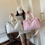 Duffle Bag Water-Resistant Shoe Compartment & Ergonomic Straps