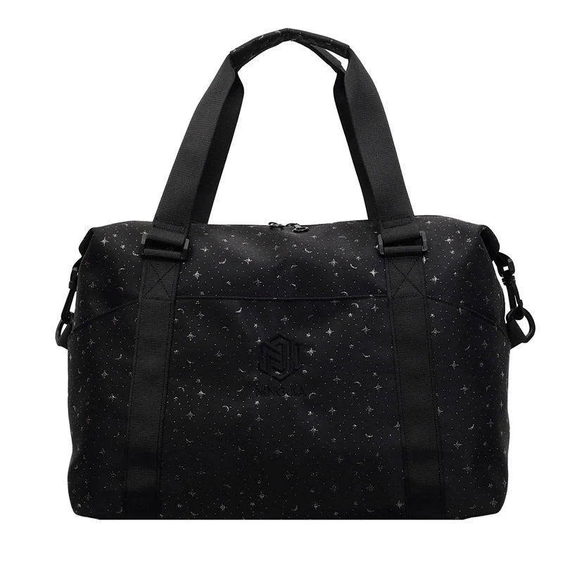 Duffle Bag Water-Resistant Shoe Compartment & Ergonomic Straps