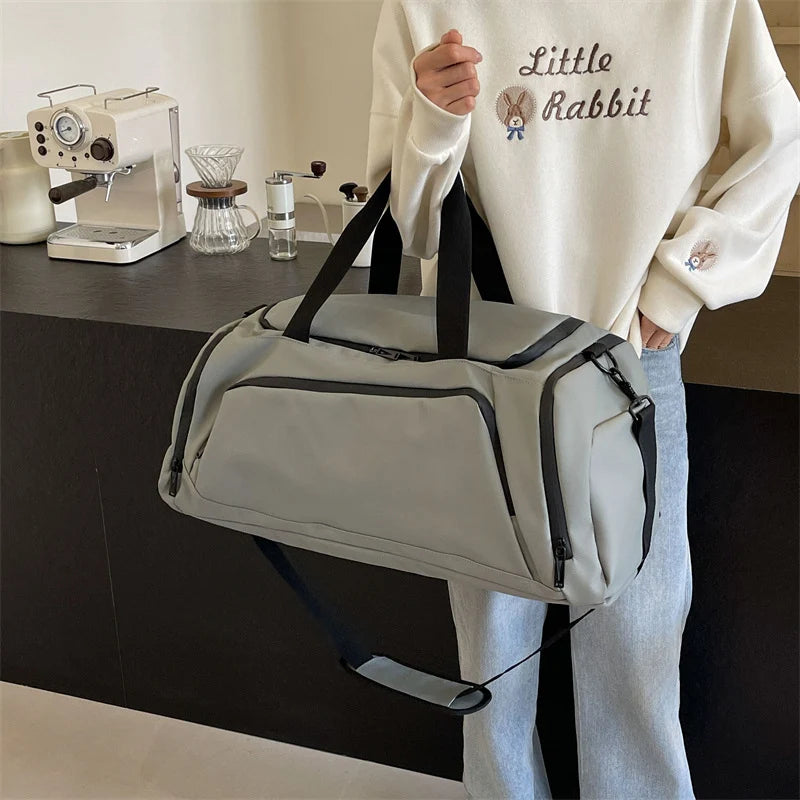 Duffle Bag Water-Resistant Shoe Compartment Padded Handles