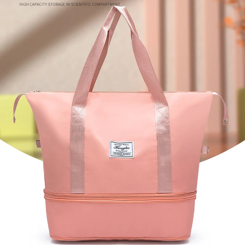 Duffle Bag Water-Resistant Spacious Dual Handles & Detachable Strap