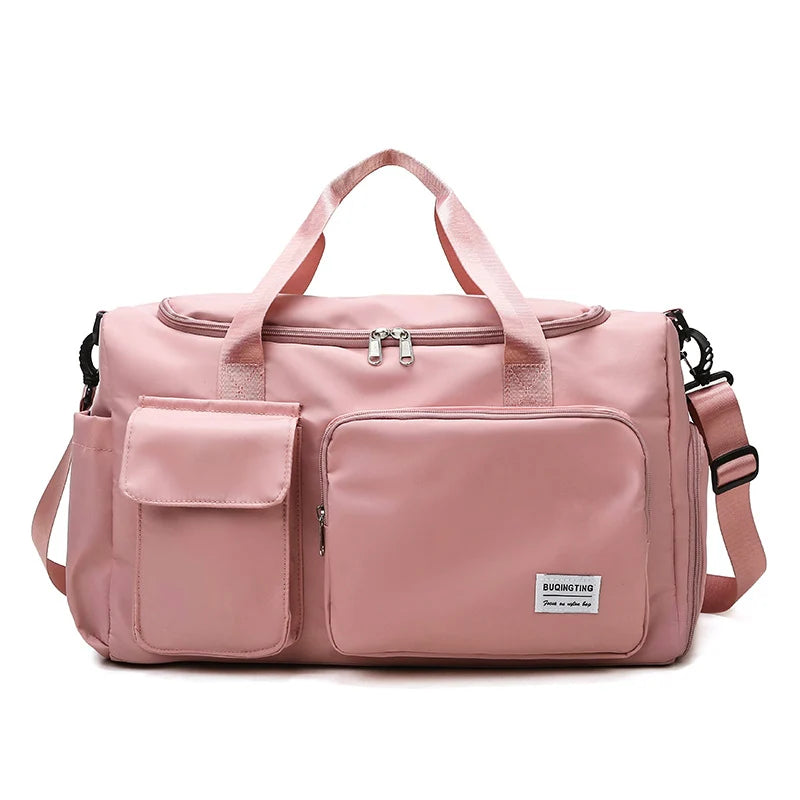 Duffle Bag Weather-Resistant Multiple Compartments & Detachable Strap
