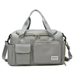 Duffle Bag Weather-Resistant Multiple Compartments & Detachable Strap