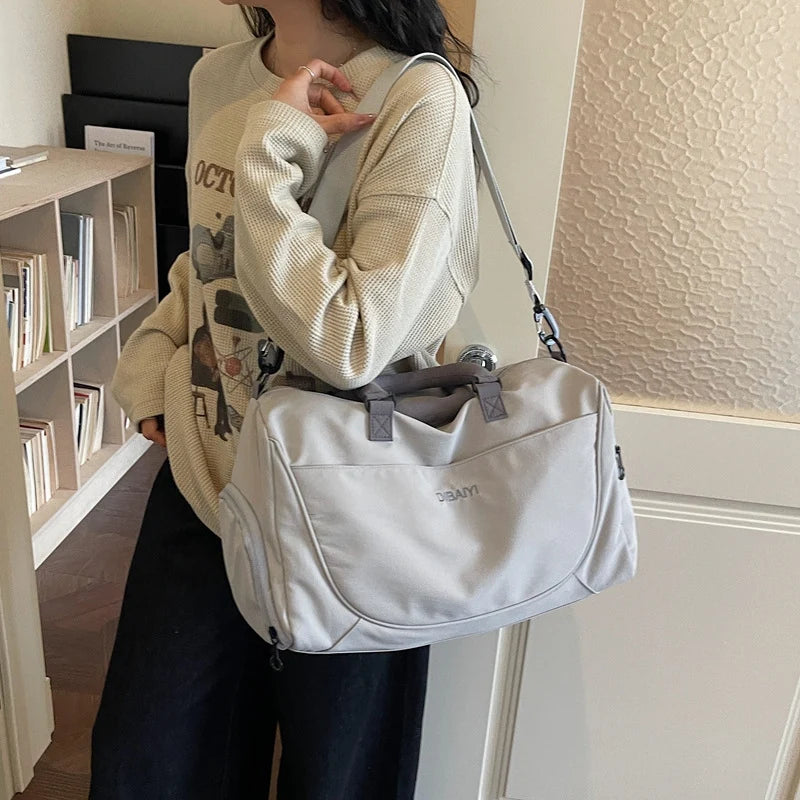 Duffle Bag Weather-Resistant Padded Handles & Adjustable Strap