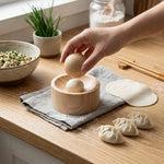 Dumpling Wrapper Press Wooden Easy-Clean Design