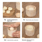 Dumpling Wrapper Press Wooden Easy-Clean Design