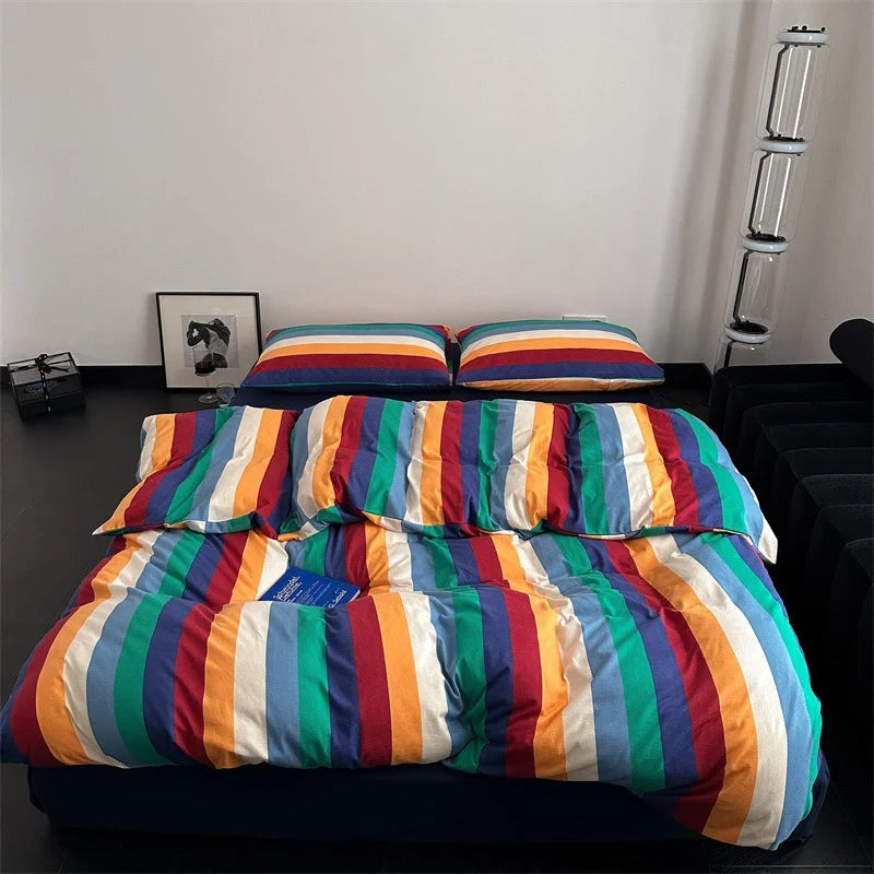 Duvet Cover & Pillowcase Set Breathable Cotton Percale