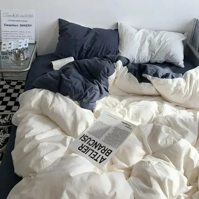 Duvet Cover Reversible Breathable Machine Washable