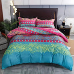 Duvet Cover Set Bohemian Tribal Cotton-Microfiber Machine Washable