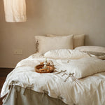 Duvet Cover Set Breathable Cotton Jacquard Temperature-Regulating 4-Piece