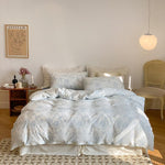 Duvet Cover Set Breathable Cotton Percale Hotel Closure