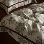 Duvet Cover Set Breathable Cotton Percale Leaf Print