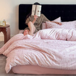 Duvet Cover Set Brushed Cotton Blend Breathable & Machine-Washable