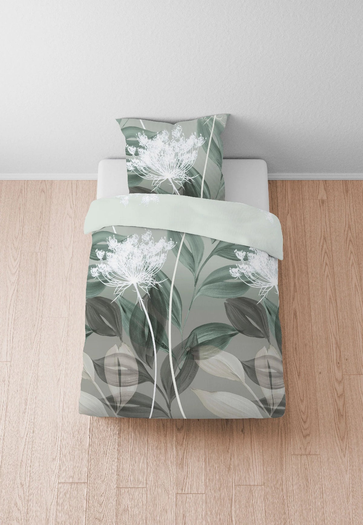 Duvet Cover Set Cotton Flannelette Floral Print