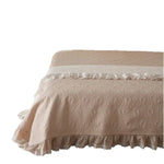 Duvet Cover Set Cotton Gauze Lightweight Ruffle & Lace