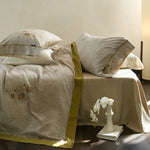 Duvet Cover Set Cotton Percale Reversible Hidden Zipper & Ties