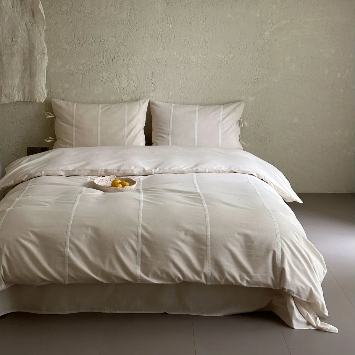Duvet Cover Set Cotton Satin Breathable Hotel Closure