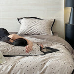 Duvet Cover Set Cotton Satin Butterfly Motif Four-Piece
