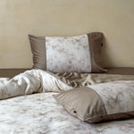 Duvet Cover Set Cotton Satin Jacquard Breathable Temperature Regulating